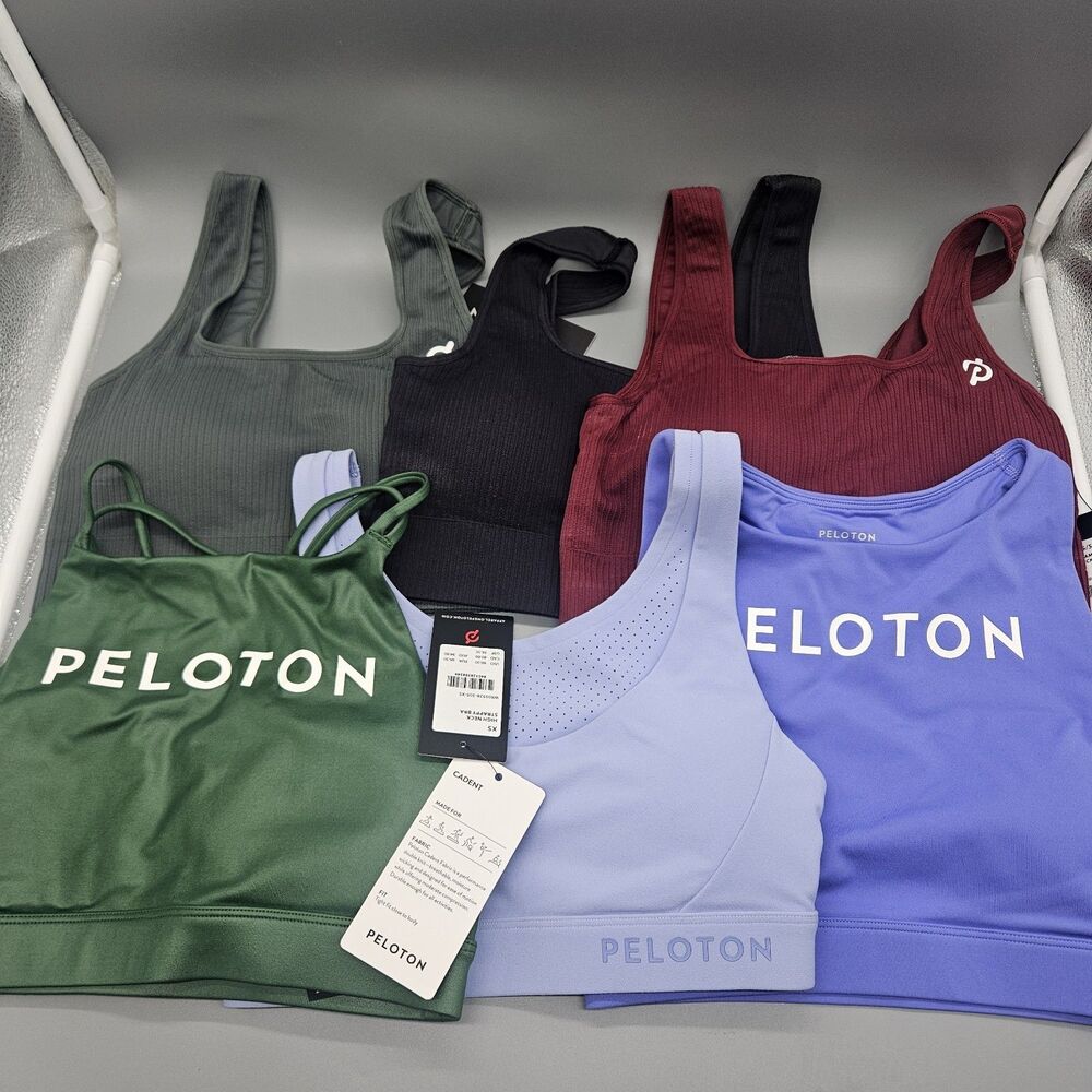 Lot Of 6 NWT Peloton Gym Sports Bra Womens Size XS Mixed Running Workout